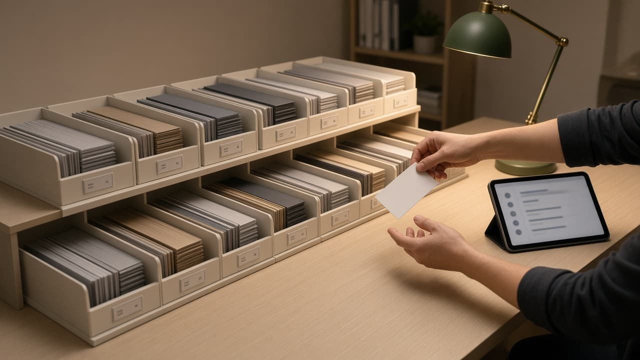 A staged workspace for controlled multi-step workflows