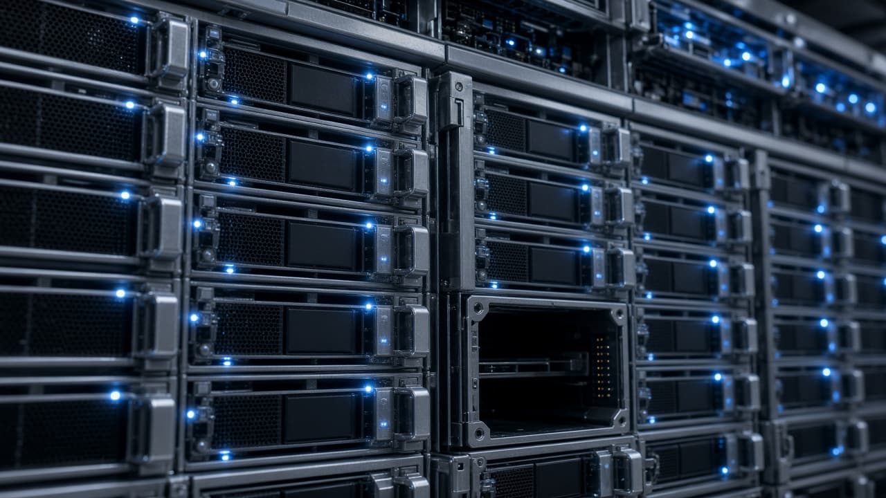 Close view of compute used to host model services